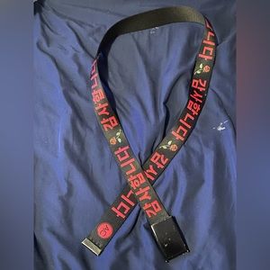 Buckle down Kenji black web belt